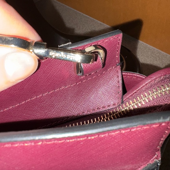 Kate Spade Black and Burgundy Floral Satchel - Picture 12 of 12